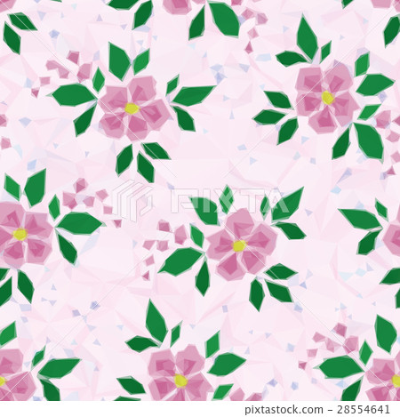 Low Poly Floral Background Low Poly Floral Background 28554641