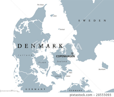 Denmark political map Denmark political map 28555093