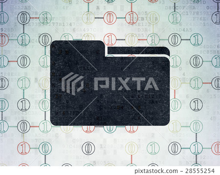 Business concept: Folder on Digital Data Paper 28555254