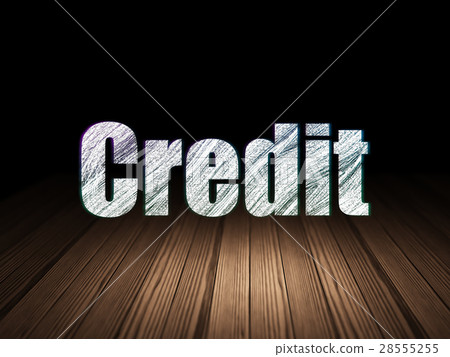 Business concept: Credit in grunge dark room Business concept: Credit in grunge dark room 28555255