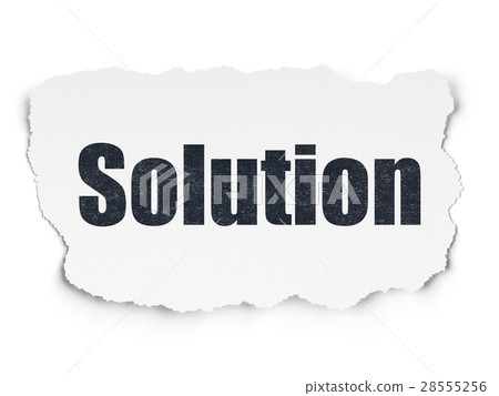 Business concept: Solution on Torn Paper 28555256