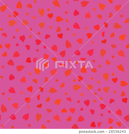 Pink Hearts Seamless Pattern 28556243