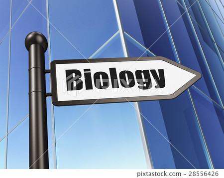 Science concept: sign Biology on Building 28556426