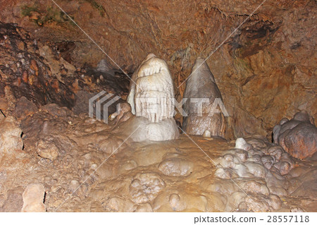 stalactites in cave located in Serbia stalactites in cave located in Serbia 28557118