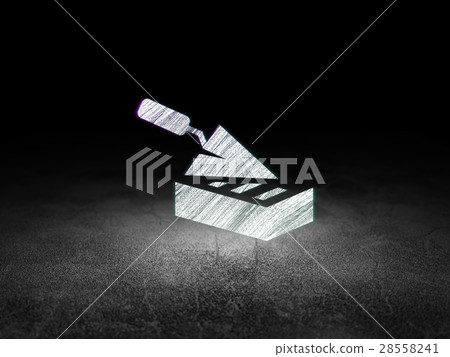 Building construction concept: Brick Wall in Building construction concept: Brick Wall in 28558241