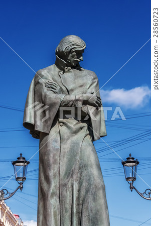 Sculpture Gogol writer in St. Petersburg, Russia Sculpture Gogol writer in St. Petersburg, Russia 28560723