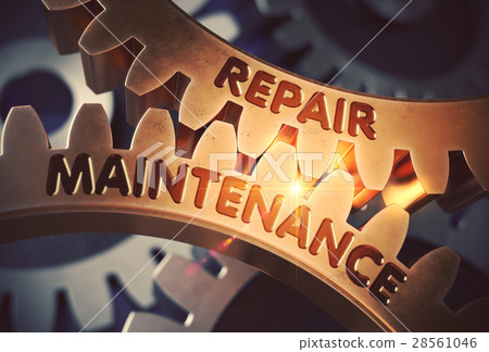 Repair Maintenance on the Golden Cogwheels. 3D 28561046