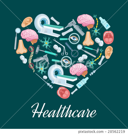 Healthcare medicine heart vector poster Healthcare medicine heart vector poster 28562219