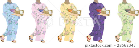 Kimono female 05_ color difference set Kimono female 05_ color difference set 28562343