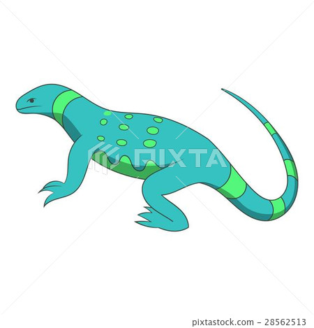 Blue lizard icon, cartoon style Blue lizard icon, cartoon style 28562513