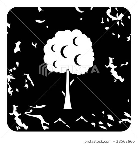 Tree icon, grunge style Tree icon, grunge style 28562660
