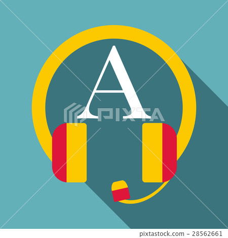 Listening icon, flat style Listening icon, flat style 28562661