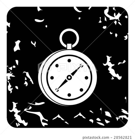 Compass icon, grunge style 28562821