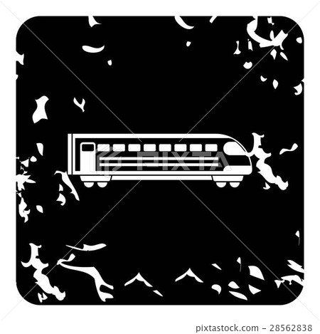 Train locomotive icon, grunge style Train locomotive icon, grunge style 28562838
