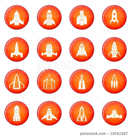 Rocket icons vector set 28562887