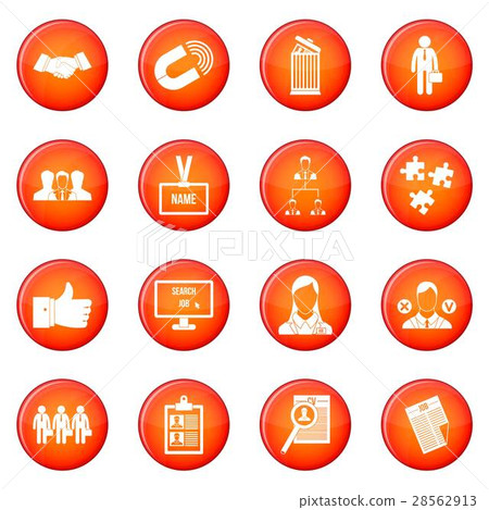 Human resource management icons vector set 28562913