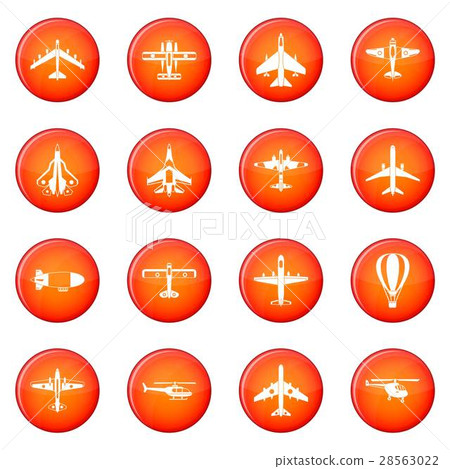 Aviation icons vector set Aviation icons vector set 28563022