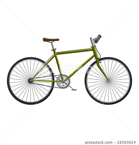 Bike icon, cartoon style 28563024