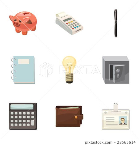 Firm icons set, cartoon style Firm icons set, cartoon style 28563614
