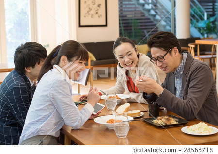 Lunch businessman cafe image 28563718