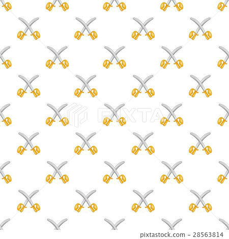 Toy swords pattern, cartoon style 28563814