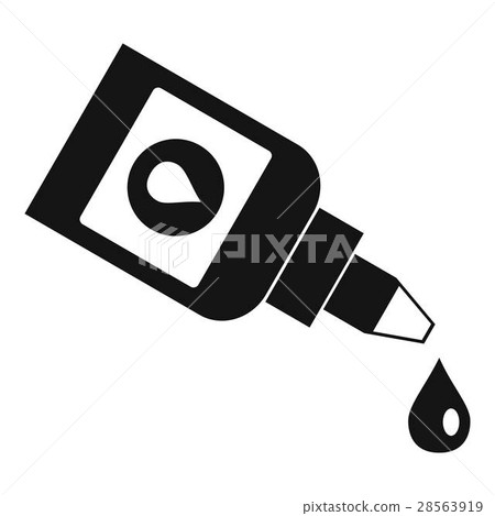 Bottle for eye drops icon, simple style Bottle for eye drops icon, simple style 28563919