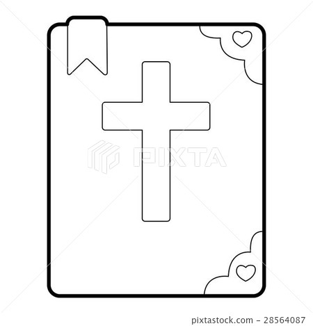Bible icon, outline style 28564087