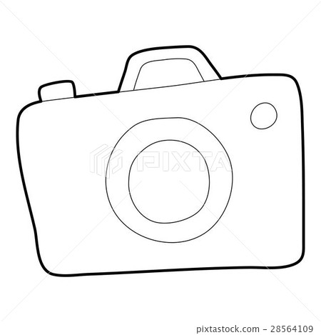 Photocamera icon, outline style Photocamera icon, outline style 28564109