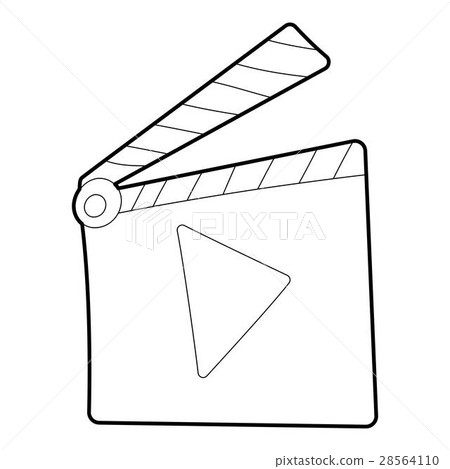 Slapstick icon, outline style 28564110