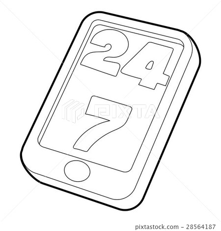 Support icon, outline style 28564187