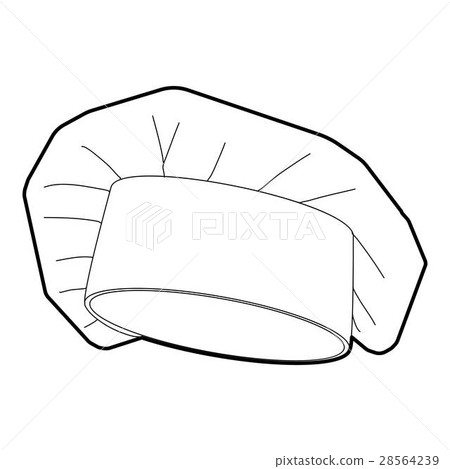 Chef cap icon, outline style 28564239
