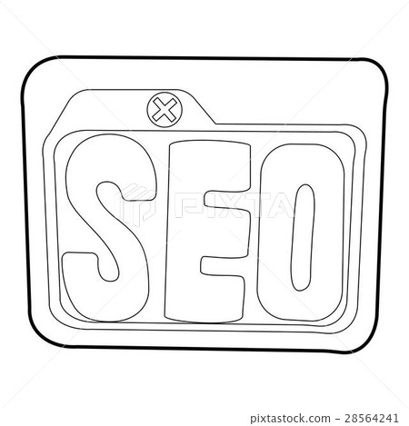 Seo icon, outline style 28564241