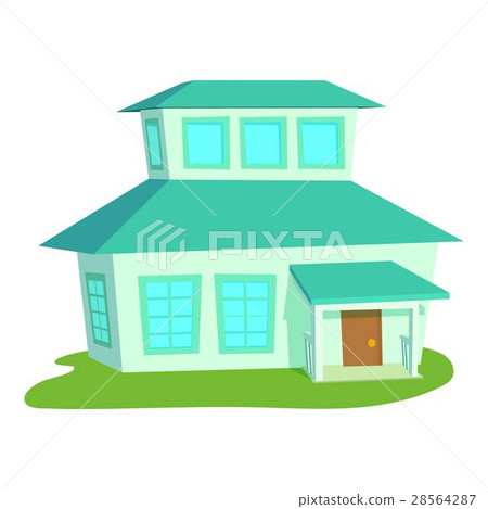Big house icon, cartoon style 28564287