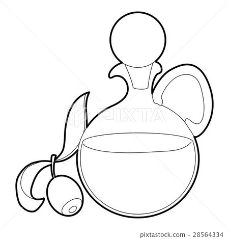 Olive oil icon, outline style Olive oil icon, outline style 28564334