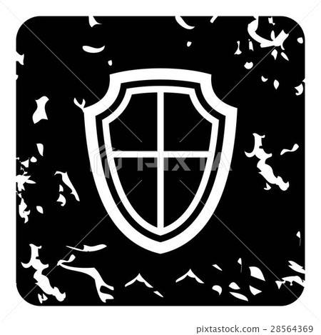 Shield icon, grunge style Shield icon, grunge style 28564369