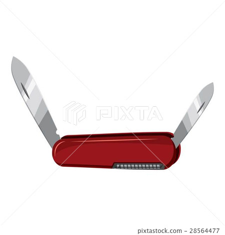 Folding knife icon, cartoon style Folding knife icon, cartoon style 28564477