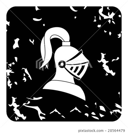 Medieval battle armor icon, grunge style Medieval battle armor icon, grunge style 28564479