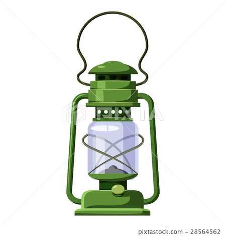 Kerosene lamp icon, cartoon style 28564562