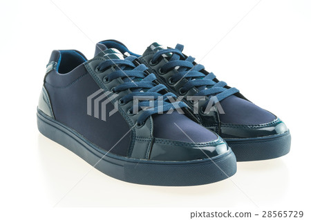 Blue leather shoes Blue leather shoes 28565729