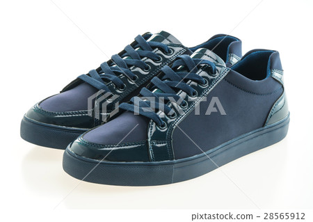 Blue leather shoes 28565912