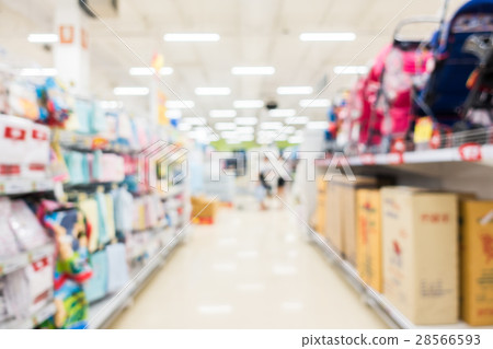 Abstract blur supermarket and retail store 28566593
