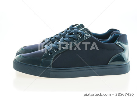 Blue leather shoes Blue leather shoes 28567450