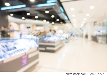 Abstract blur shopping mall interior 28567774