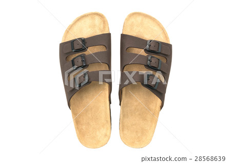Men leather sandal and flip flop shoes 28568639