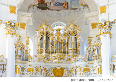 wieskirche church in bavaria, Germany, Europe wieskirche church in bavaria, Germany, Europe 28570682