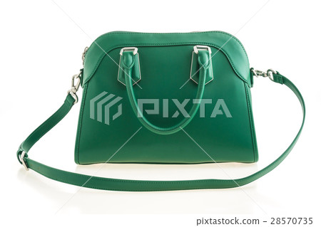 Beautiful elegance and luxury fashion green handbag 28570735