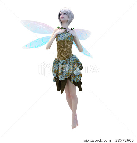 Fairy 3DCG illustration material to pose 28572606