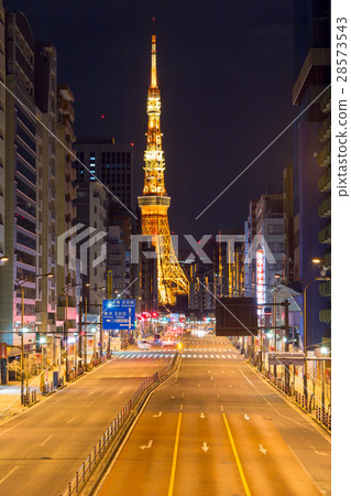 Tokyo Tower at midnight 28573543