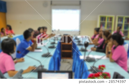 focus blur, a business of conference in  room 28574397