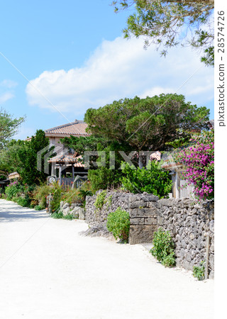 Landscape of settlement of Taketomi-jima Island Landscape of settlement of Taketomi-jima Island 28574726